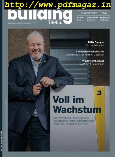 Building Times – September 2019