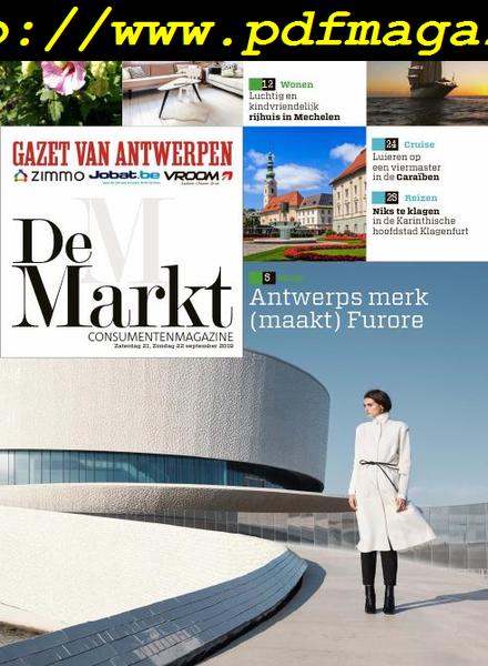 Gazet van Antwerpen De Markt – 21 september 2019