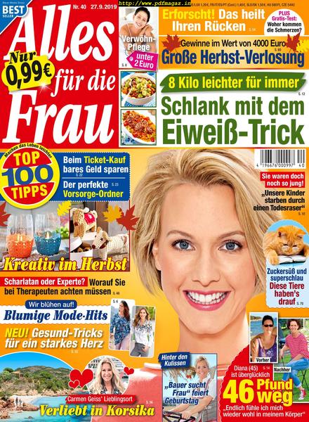 Alles fur die Frau – 27 September 2019