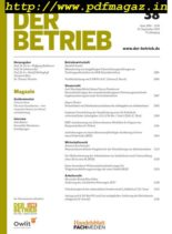 Der Betrieb – 23 September 2019