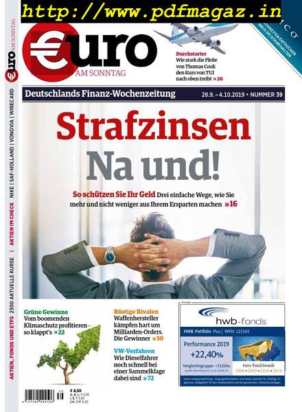 Euro am Sonntag – 28 September 2019