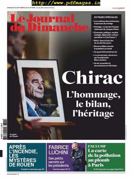 Le Journal du Dimanche – 29 septembre 2019