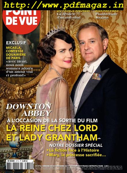 Point de Vue – 25 septembre 2019