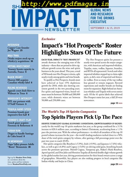 Shanken’s Impact Newsletter – September 2019