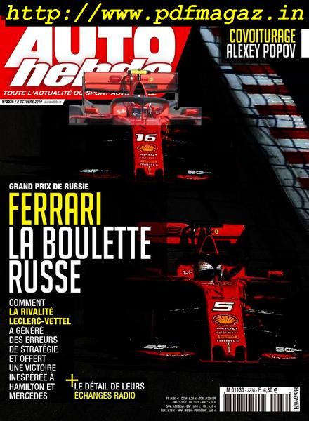 Auto Hebdo – 01 octobre 2019