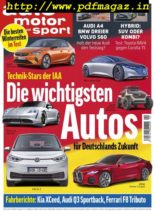 Auto Motor und Sport – 12. September 2019