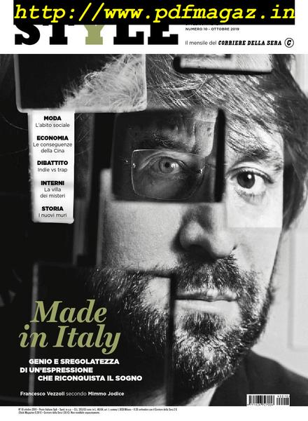 Corriere della Sera Style – ottobre 2019