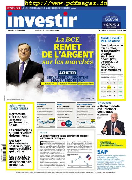 Investir – 14 Septembre 2019