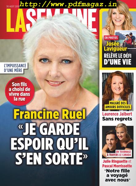 La Semaine – aout 30, 2019
