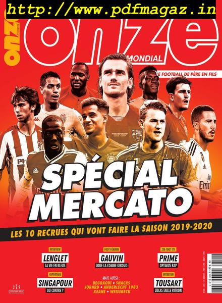 Onze Mondial – septembre 2019