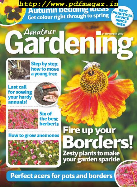 Amateur Gardening – 21 September 2019