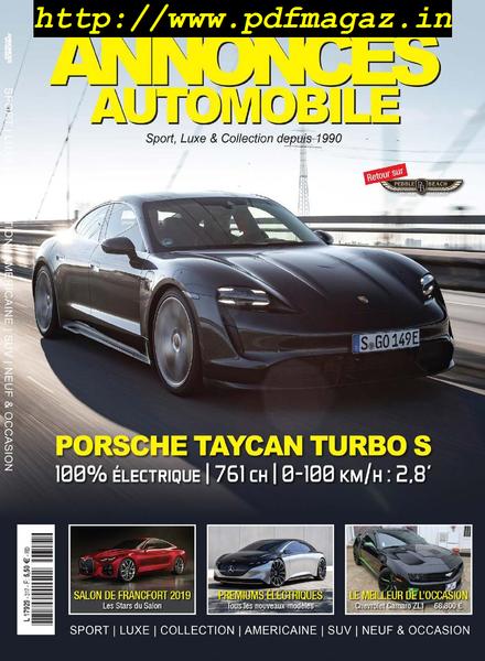 Annonces Automobile – octobre 2019