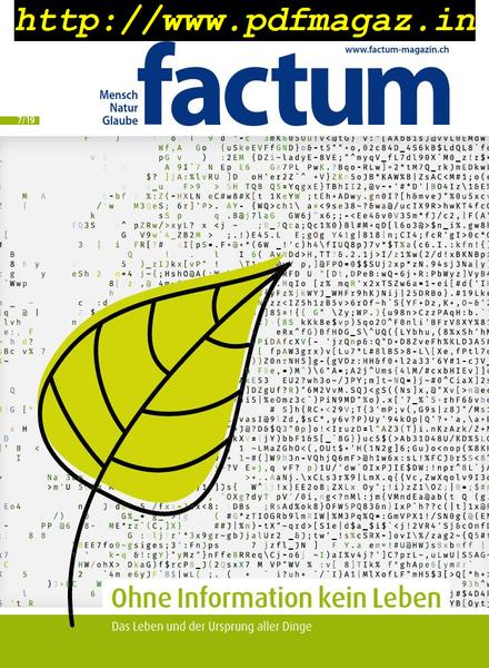 Factum Magazin – August 2019