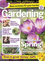 Amateur Gardening – 05 October 2019