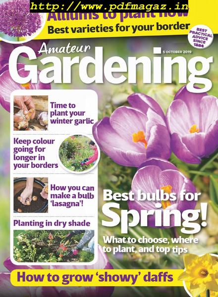 Amateur Gardening – 05 October 2019