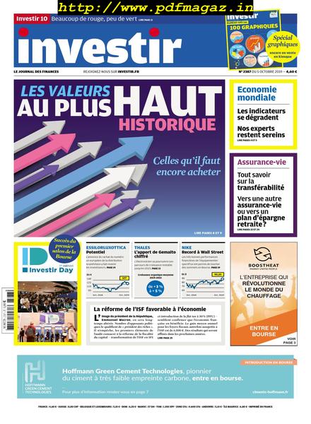 Investir – 5 Octobre 2019