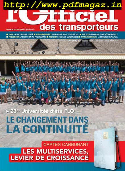 L’Officiel des Transporteurs – 04 octobre 2019