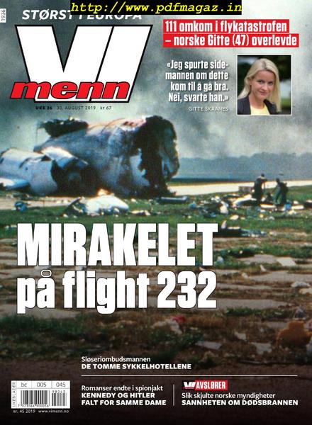 Vi Menn – 30 august 2019