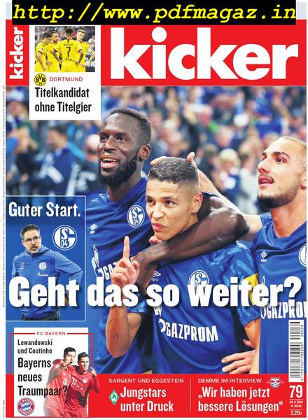 Kicker – 26 September 2019