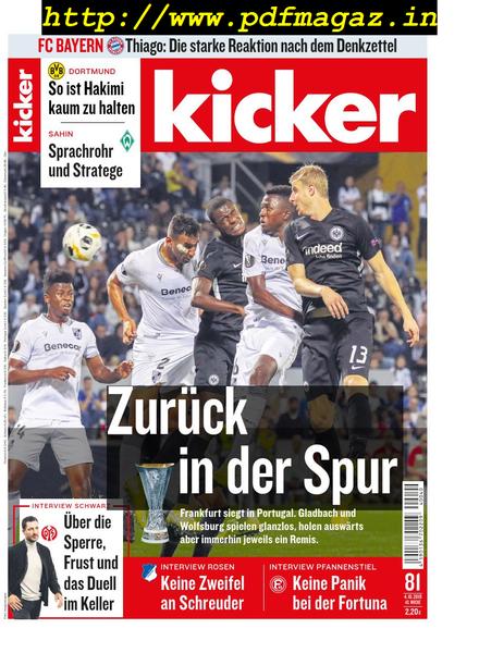 Kicker – 04 Oktober 2019
