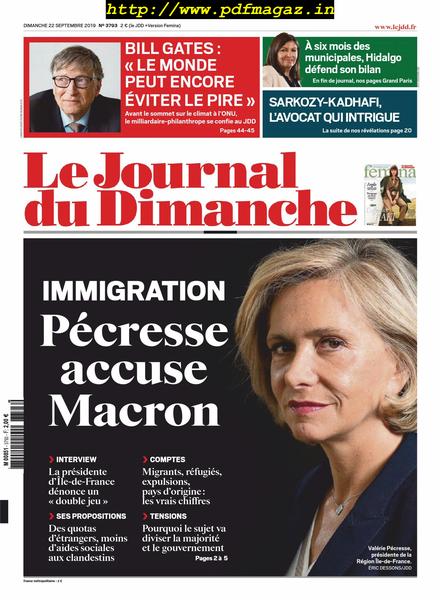 Le Journal du Dimanche – 22 septembre 2019