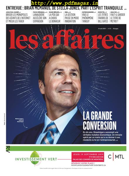 Les Affaires – 24 aout 2019