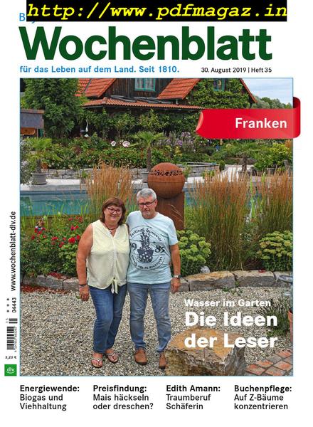 Bayerisches Landwirtschaftliches Wochenblatt Franken – 29 August 2019