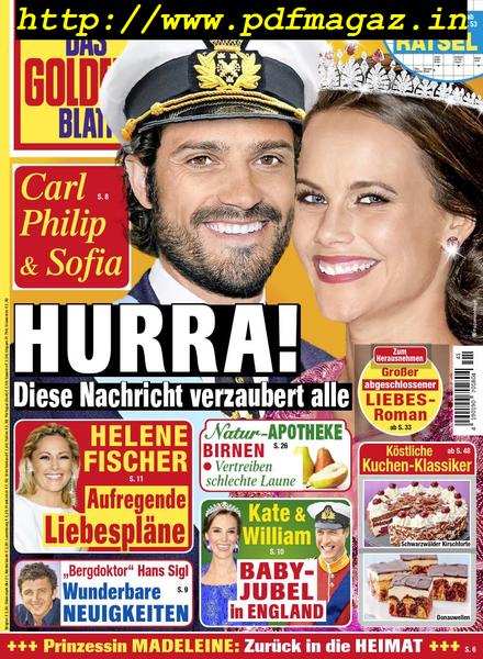 Das Goldene Blatt – 07 Oktober 2019