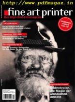 Fine art printer – Oktober-Dezember 2019
