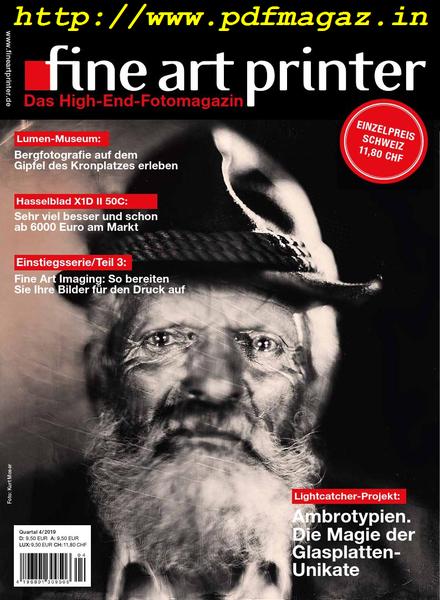 Fine art printer – Oktober-Dezember 2019