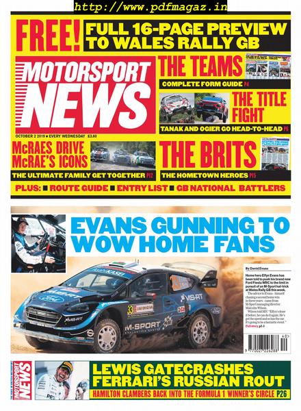 Motorsport News – October 02, 2019