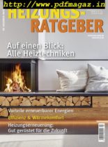 Heizungs-Ratgeber – Oktober 2019
