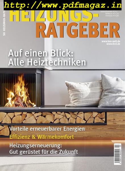 Heizungs-Ratgeber – Oktober 2019