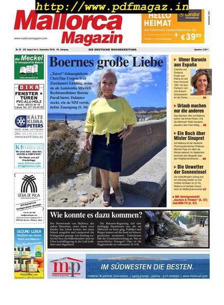 Mallorca Magazin – 29 August 2019