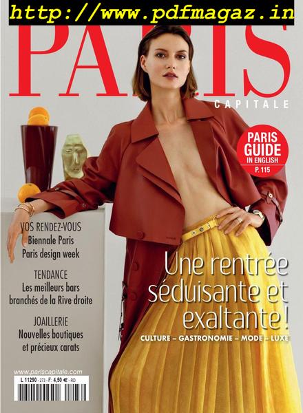 Paris Capitale – 10 septembre 2019