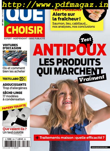 Que Choisir – Octobre 2019