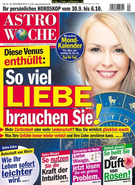 Astrowoche – 25 September 2019