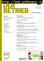 Der Betrieb – 09 September 2019