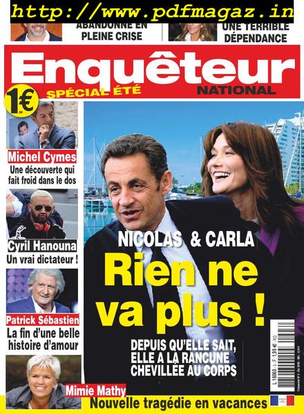 Enqueteur National – aout 2019