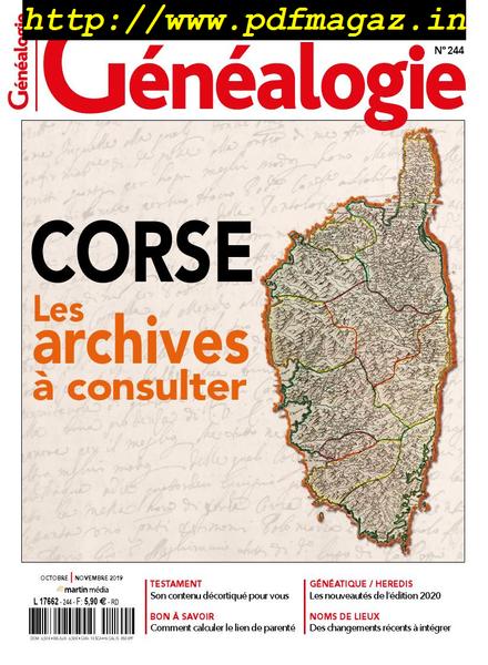 La Revue Francaise de Genealogie – Octobre-Novembre 2019