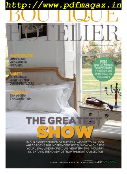 Boutique Hotelier – October 2019