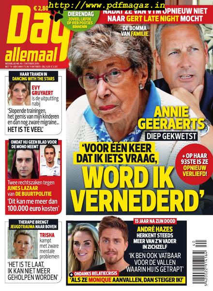 Dag Allemaal – 01 oktober 2019