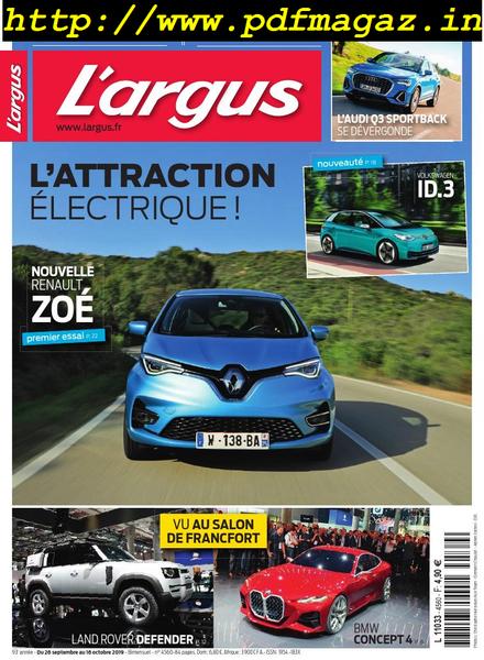 L’Argus – 26 septembre 2019