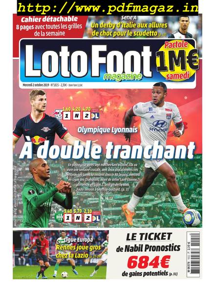 Loto Foot – 02 octobre 2019