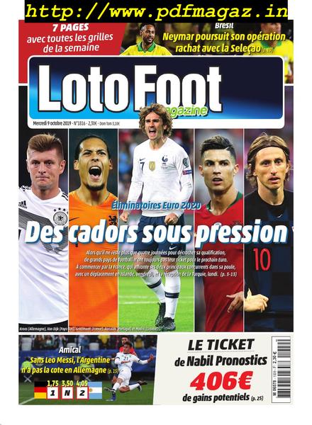 Loto Foot – 09 octobre 2019