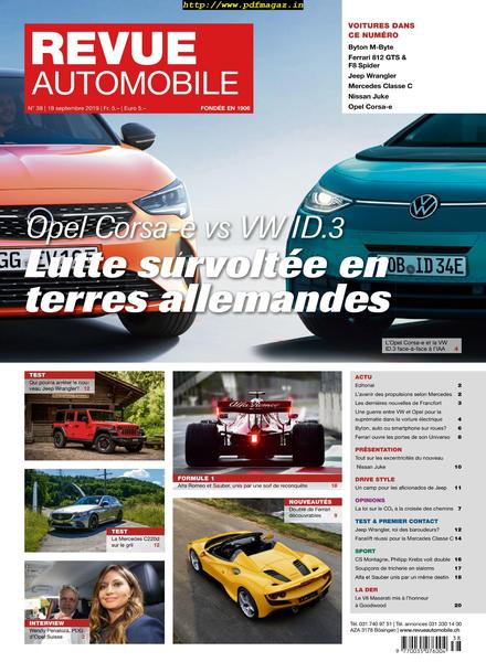 Revue Automobile – 19 septembre 2019