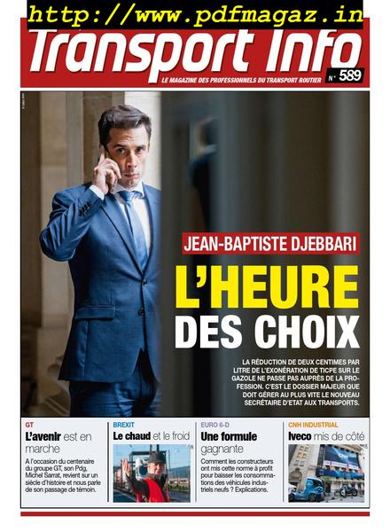 Transport Info – 13 septembre 2019