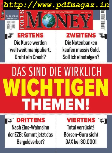 Focus Money – 9 Oktober 2019