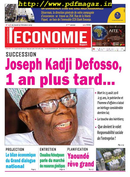 L’Economie International – octobre 2019