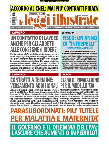 Leggi Illustrate – ottobre 2019